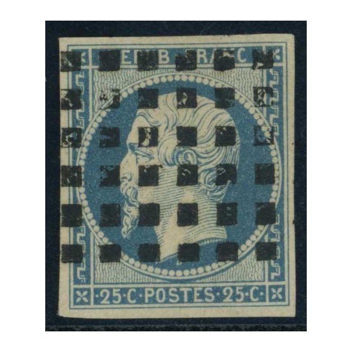 YT 10 - Oblitéré Gros points - Signé Brun - Cote 130 euros
