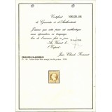 YT 9 - Oblitéré Etoile - Signé Calves - Certificat VSO 235101 - Cote 850 euros