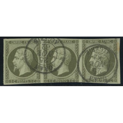 YT 11 - CaD Oran - 25/11/62 - Bande de 3 - Cote 375 Euros