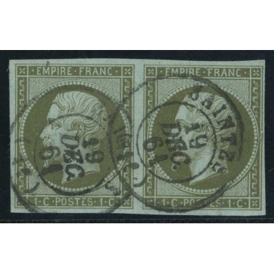 YT 11 - CaD Saintes - 19/12/61 - Paire - Cote 225 Euros