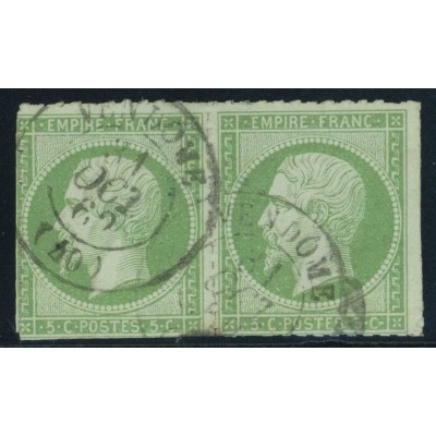 YT 12 - CaD Vendome - 31/10/62 - Percé en ligne - Paire