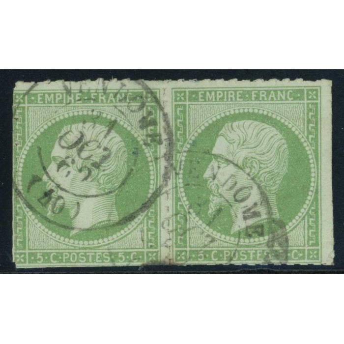 YT 12 - CaD Vendome - 31/10/62 - Percé en ligne - Paire