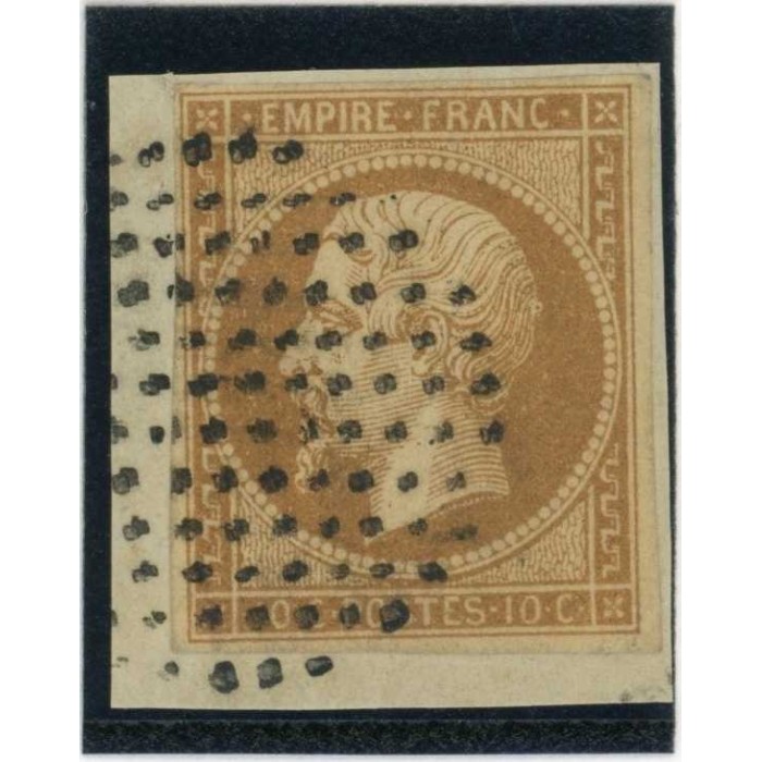 YT 13 A - Oblitéré Cercle de points - Cote 40 Euros
