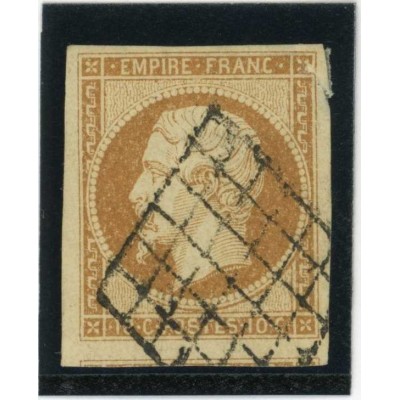 YT 13 - Oblitéré Grille - Cote 70 Euros