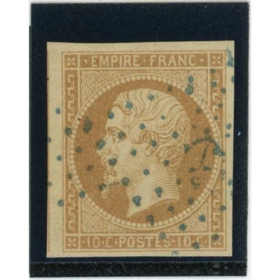 YT 13 - Oblitéré Ancre bleu - Cote 200 Euros