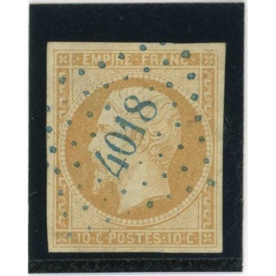YT 13 - Oblitéré PC 4018 - Varna   - Turquie (Empire ottoman) - Bleu - Cote 210 Euros