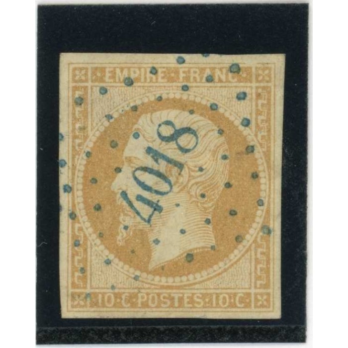 YT 13 - Oblitéré PC 4018 - Varna   - Turquie (Empire ottoman) - Bleu - Cote 210 Euros