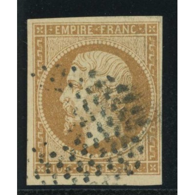 YT 13 B - Oblitéré Cercle de points - Cote 50 Euros