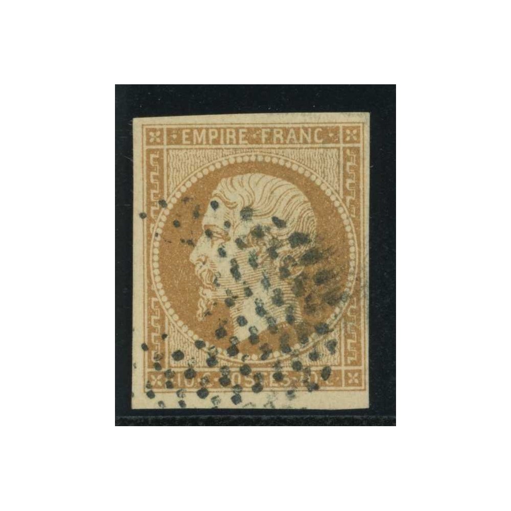 YT 13 B - Oblitéré Cercle de points - Cote 50 Euros