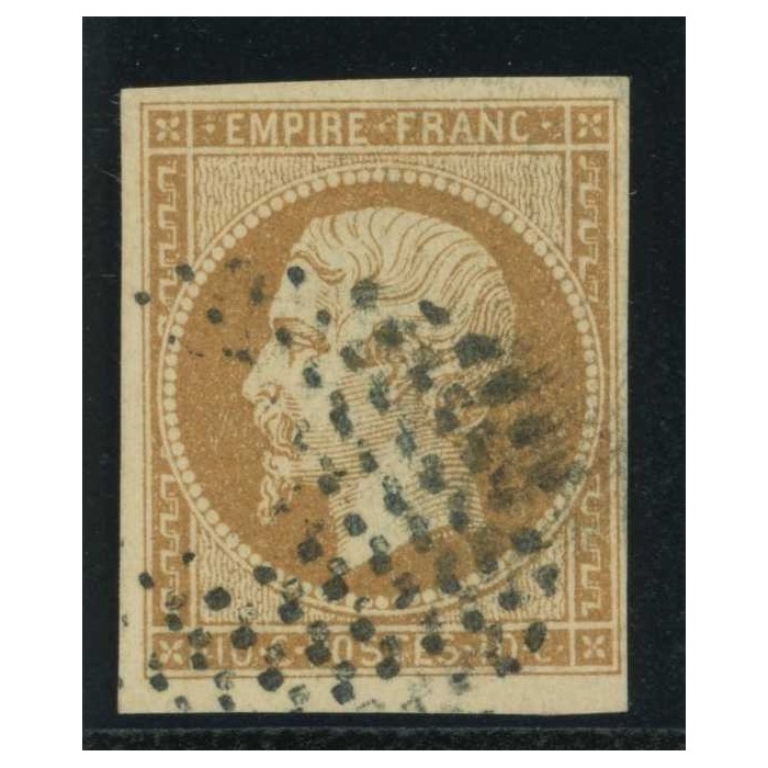 YT 13 B - Oblitéré Cercle de points - Cote 50 Euros