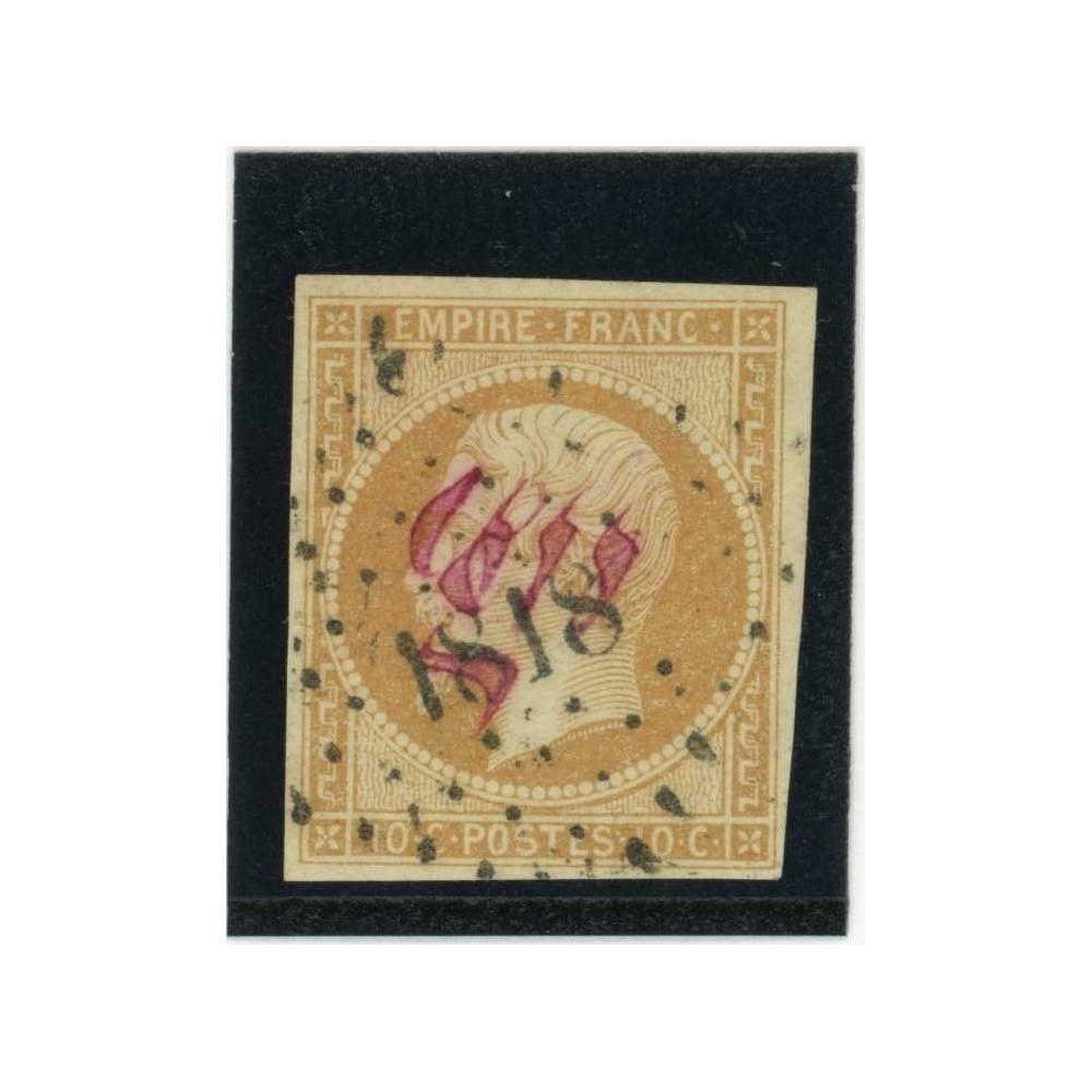 YT 13 - Oblitéré PC 1818 - Lyon - Rhône (68) - Cote 20 Euros
