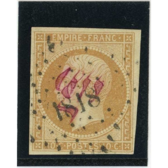 YT 13 - Oblitéré PC 1818 - Lyon - Rhône (68) - Cote 20 Euros