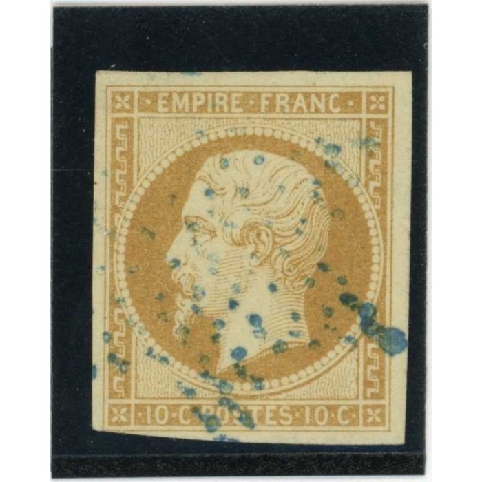 YT 13 A - Oblitéré Etoile bleu - Cote 190 Euros