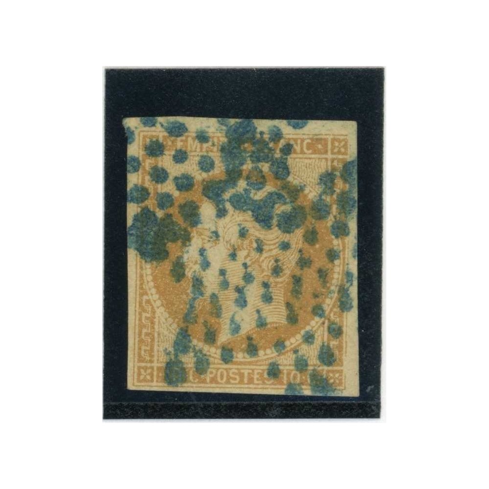 YT 13 A - Oblitéré Etoile bleu - Cote 190 Euros