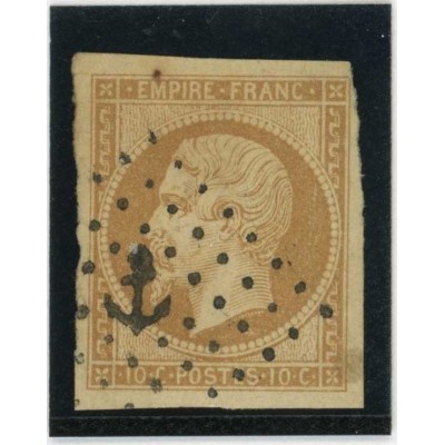YT 13 B - Oblitéré Ancre - Cote 60 Euros