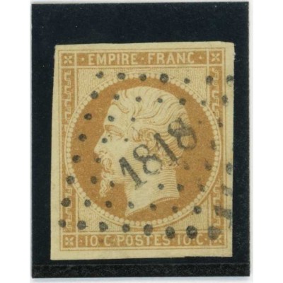 YT 13 - Oblitéré PC 1818 - Lyon - Rhône (68) - Cote 20 Euros