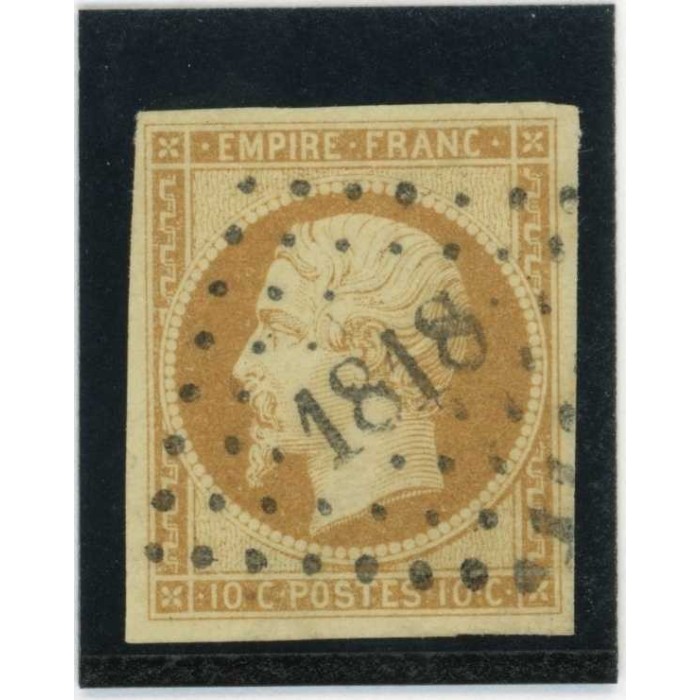 YT 13 - Oblitéré PC 1818 - Lyon - Rhône (68) - Cote 20 Euros