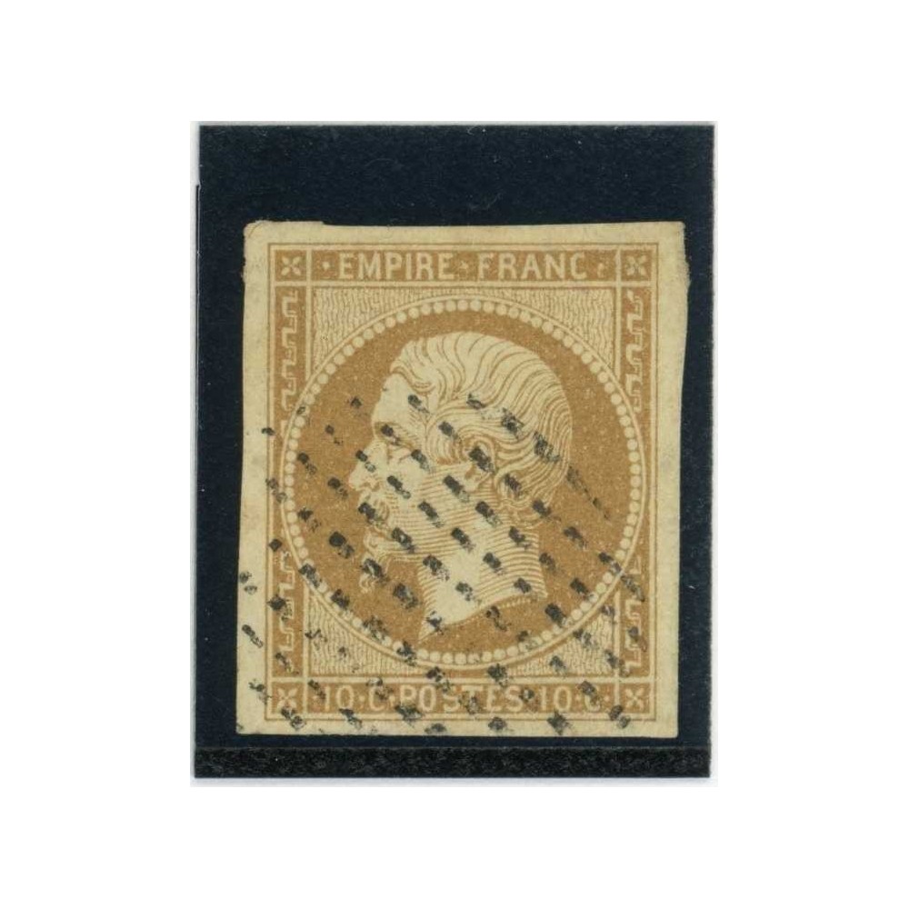YT 13 - Oblitéré Cercle de points - Cote 40 Euros