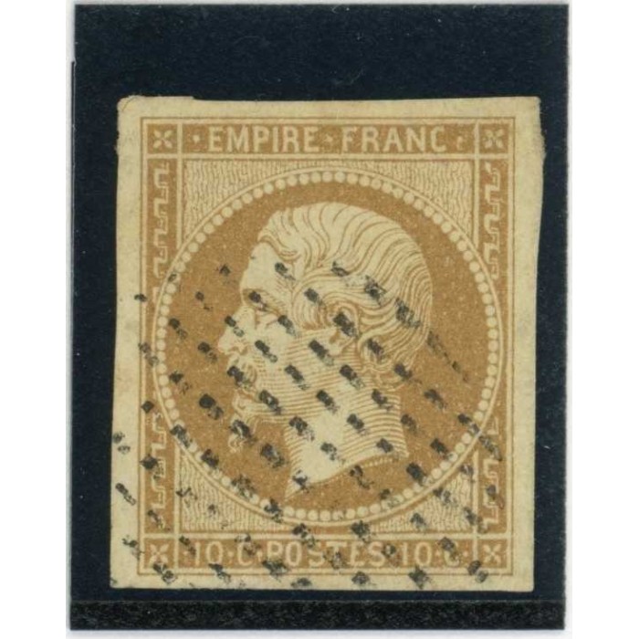 YT 13 - Oblitéré Cercle de points - Cote 40 Euros