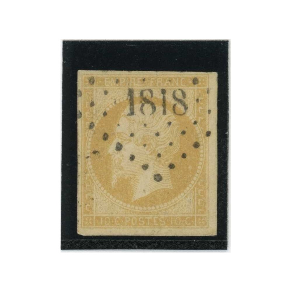 YT 13 Aa - Oblitéré PC 1818 - Lyon - Rhône (68) - Cote 85 Euros