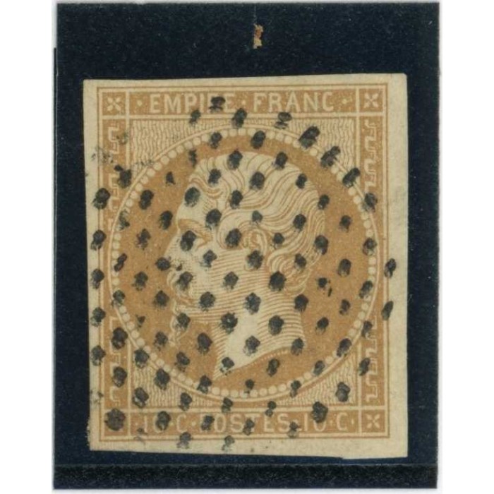 YT 13 - Oblitéré Cercle de points - Cote 40 Euros