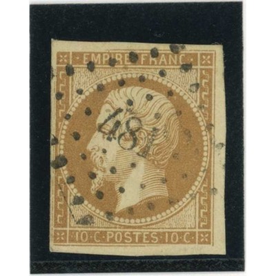 YT 13 - Oblitéré PC 481 - Bourges - Cher (17) - Cote 20 Euros