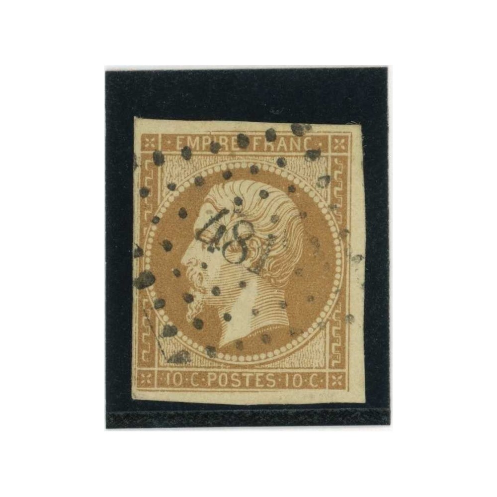 YT 13 - Oblitéré PC 481 - Bourges - Cher (17) - Cote 20 Euros