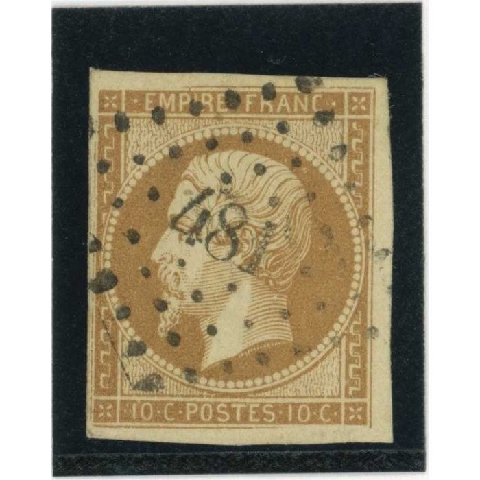 YT 13 - Oblitéré PC 481 - Bourges - Cher (17) - Cote 20 Euros