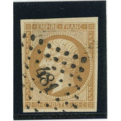 YT 13 - Oblitéré PC 481 - Bourges - Cher (17) - Cote 20 Euros