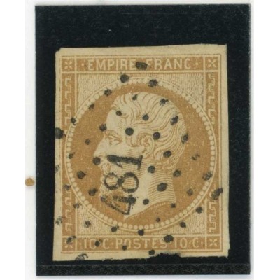 YT 13 - Oblitéré PC 481 - Bourges - Cher (17) - Cote 20 Euros