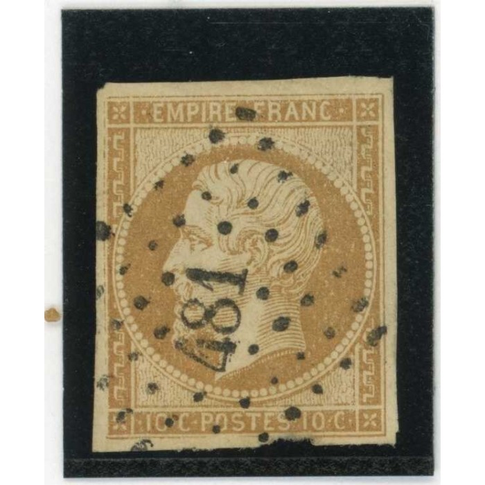 YT 13 - Oblitéré PC 481 - Bourges - Cher (17) - Cote 20 Euros