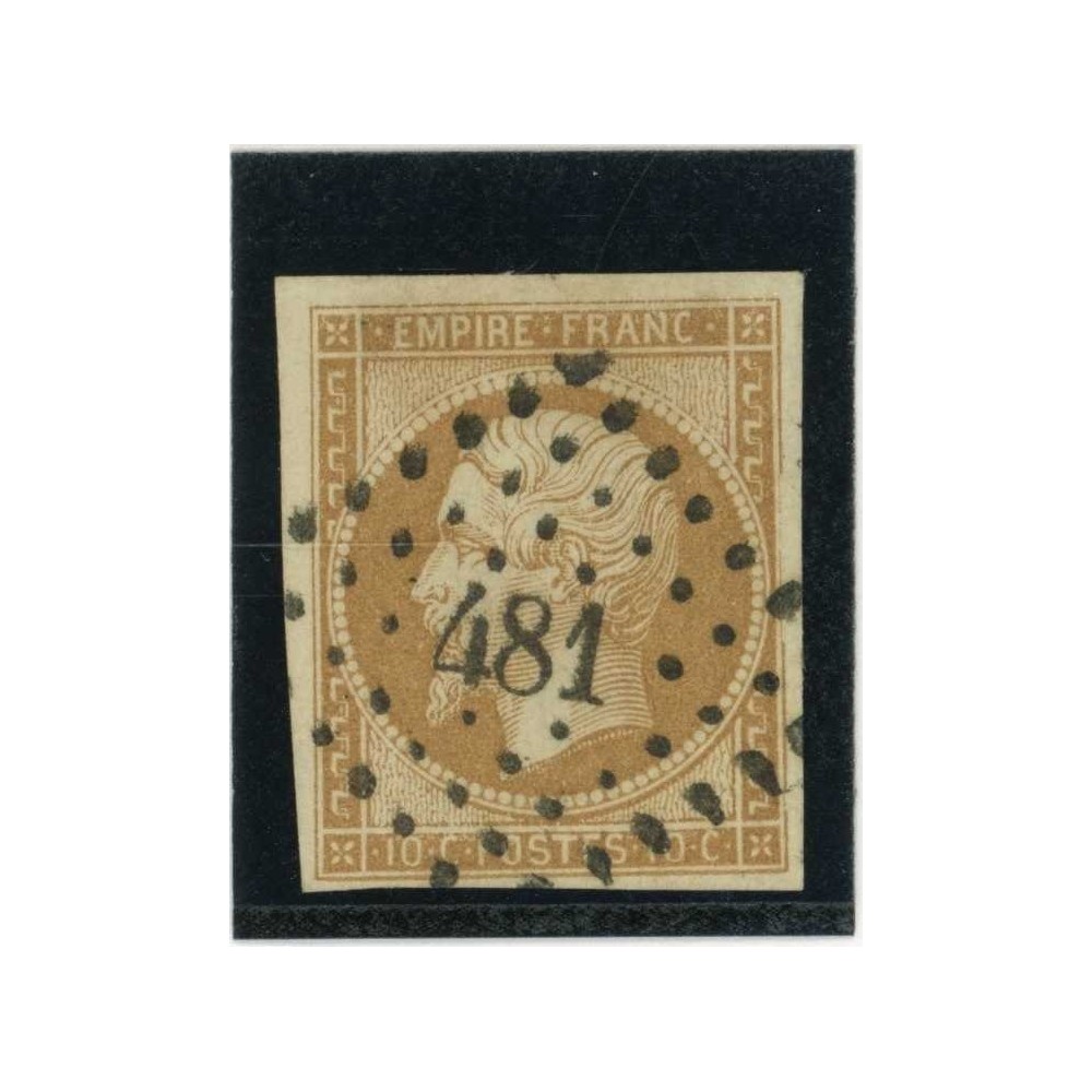 YT 13 - Oblitéré PC 481 - Bourges - Cher (17) - Cote 20 Euros