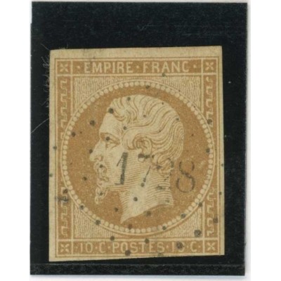 YT 13 - Oblitéré PC 1728 - Lillebonne - Seine Maritime Seine Inférieure (74) - Cote 20 Euros