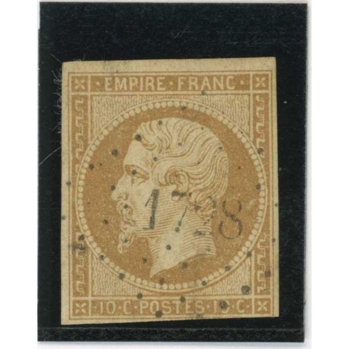 YT 13 - Oblitéré PC 1728 - Lillebonne - Seine Maritime Seine Inférieure (74) - Cote 20 Euros