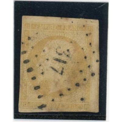 YT 13 - Oblitéré PC 317 - Beaumont Hague - Manche (48) - Cote 65 Euros