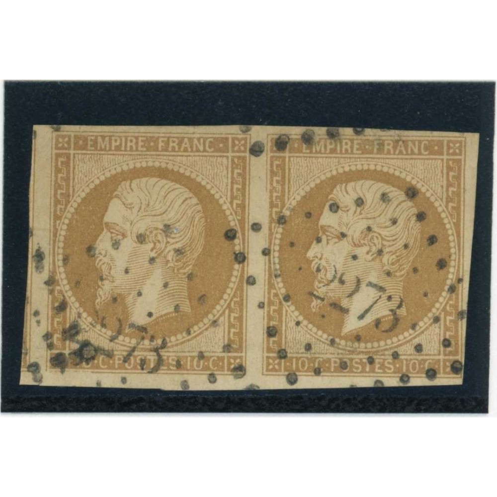 YT 13 - Oblitéré PC 2273 - Niort - Deux Sèvres (75) - Paire - Cote 45 Euros