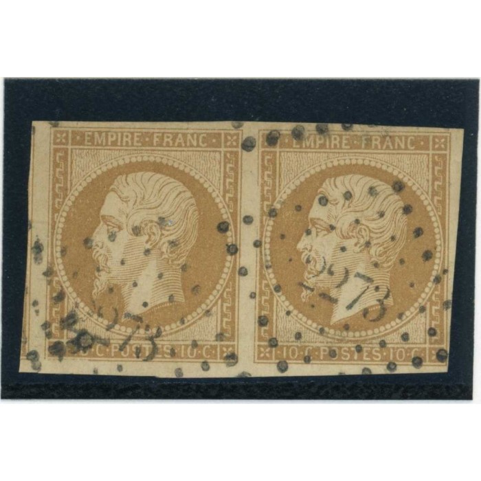 YT 13 - Oblitéré PC 2273 - Niort - Deux Sèvres (75) - Paire - Cote 45 Euros