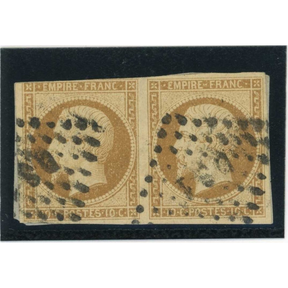 YT 13 - Oblitéré Lettre DS1 - Paire - Cote 45 Euros