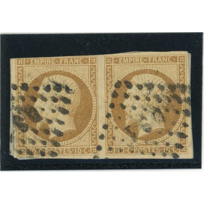 YT 13 - Oblitéré Lettre DS1 - Paire - Cote 45 Euros