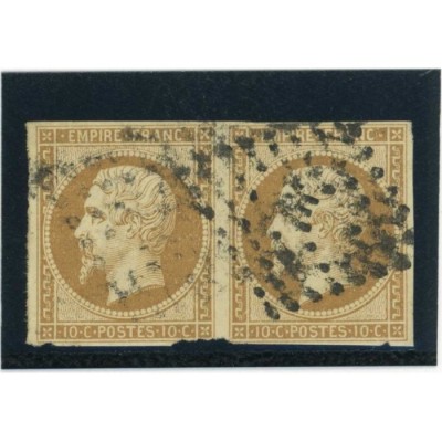 YT 13 - Oblitéré Lettre E - Paire - Cote 45 Euros