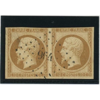 YT 13 - Oblitéré PC 964 - Corps - Isère (37) - Paire - Cote 65 Euros