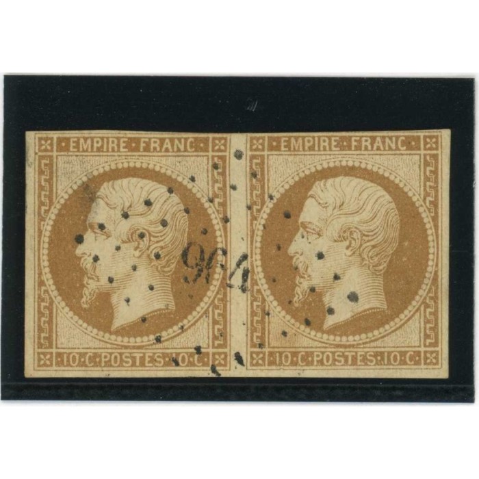 YT 13 - Oblitéré PC 964 - Corps - Isère (37) - Paire - Cote 65 Euros
