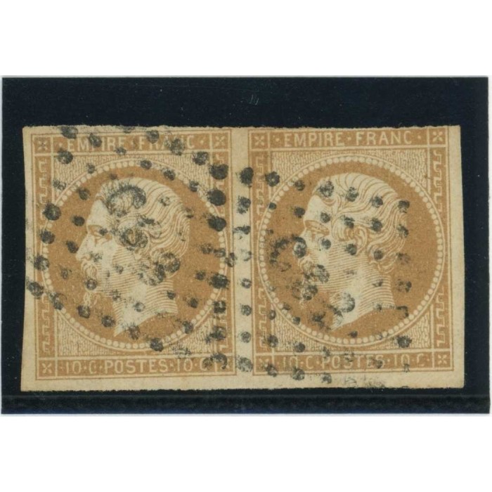 YT 13 - Oblitéré Lettre CS3 - Paire - Cote 45 Euros