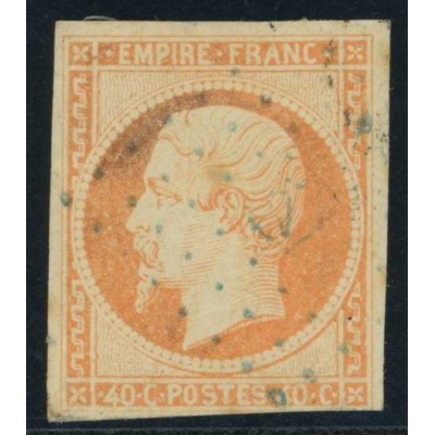 YT 16 Oblitéré Ancre bleue - Cote 275 Euros