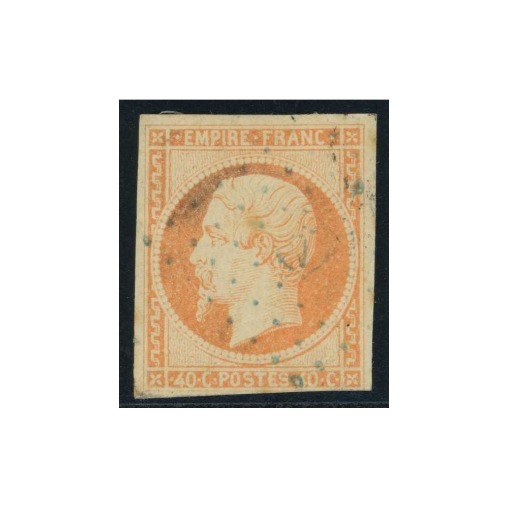 YT 16 Oblitéré Ancre bleue - Cote 275 Euros