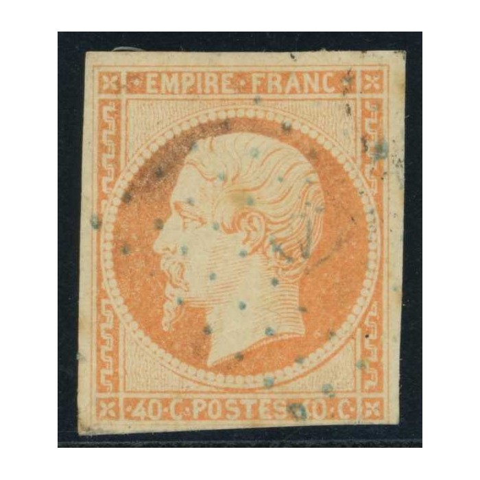 YT 16 Oblitéré Ancre bleue - Cote 275 Euros