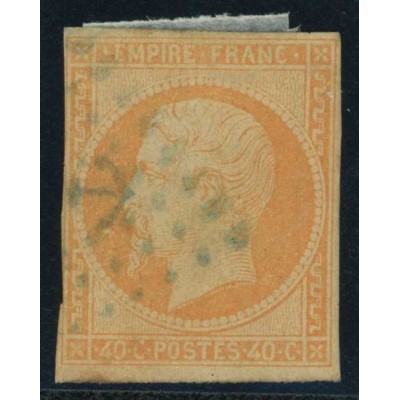 YT 16 Oblitéré Ancre bleue - Cote 275 Euros