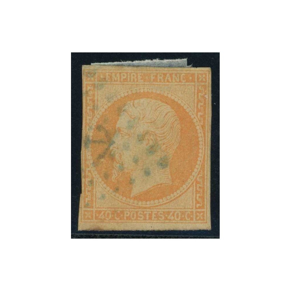 YT 16 Oblitéré Ancre bleue - Cote 275 Euros