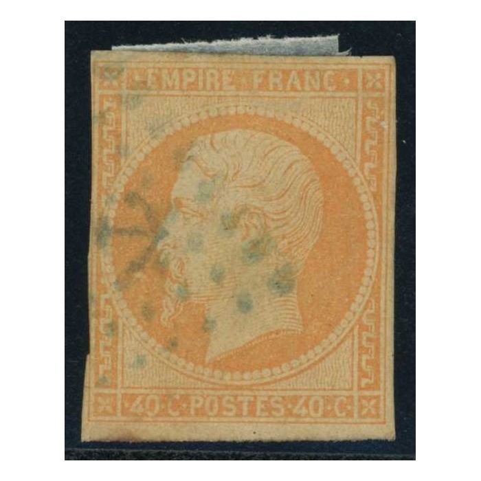 YT 16 Oblitéré Ancre bleue - Cote 275 Euros