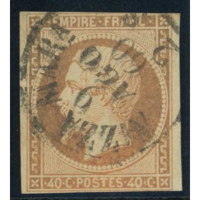 YT 16 Oblitéré Cachet NIZZA MARA (Nice) - Cote 150 Euros